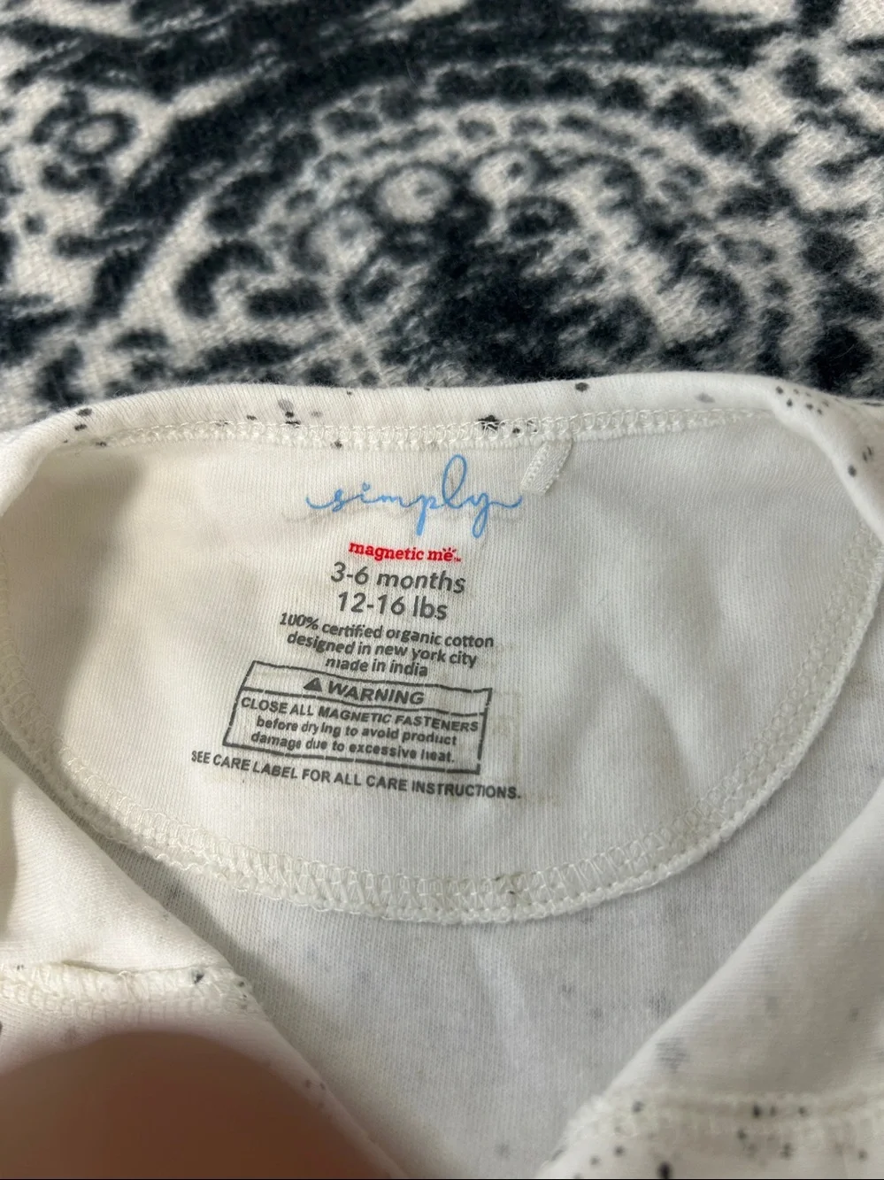 Magnetic me baby sleeping wear Sz 3-6 m